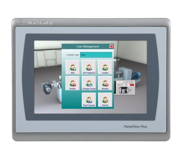 Allen-Bradley 2711P-T19C22D9PK PanelView Plus 7 Rhyngwyneb Peiriant Dynol (AEM)